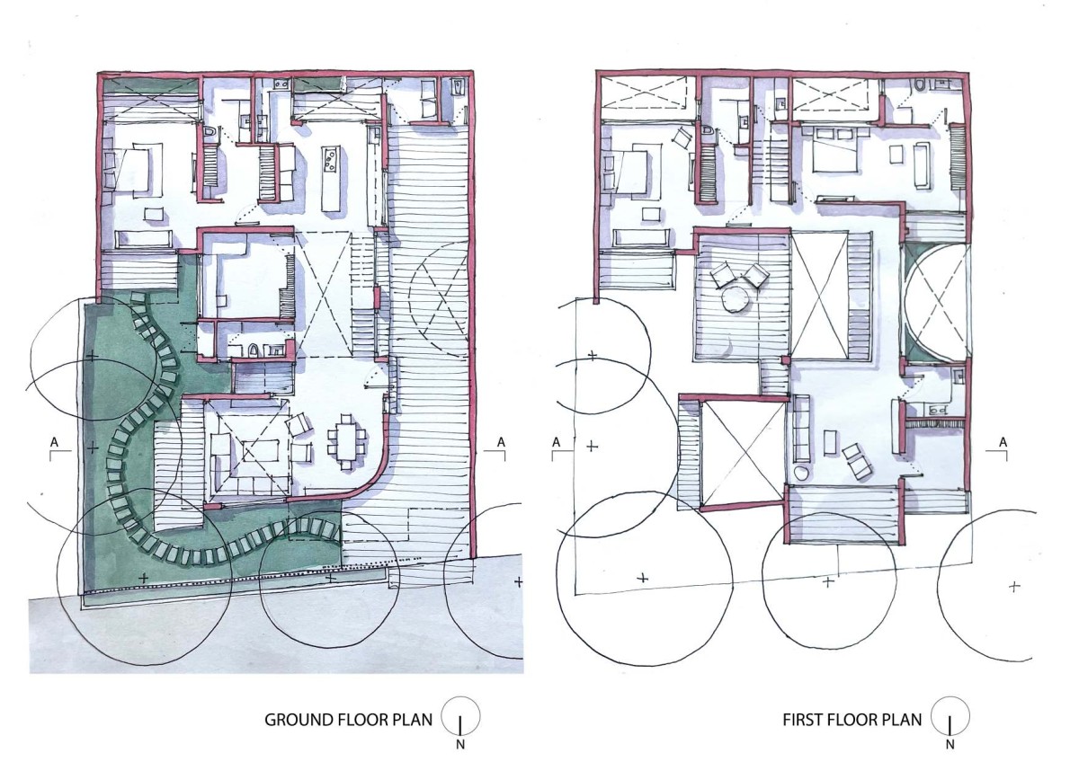 Floor Plans of Vault House by Sifti Design Studio