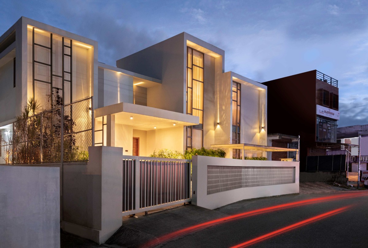 Exterior View of Afnan Residence by Design Collab