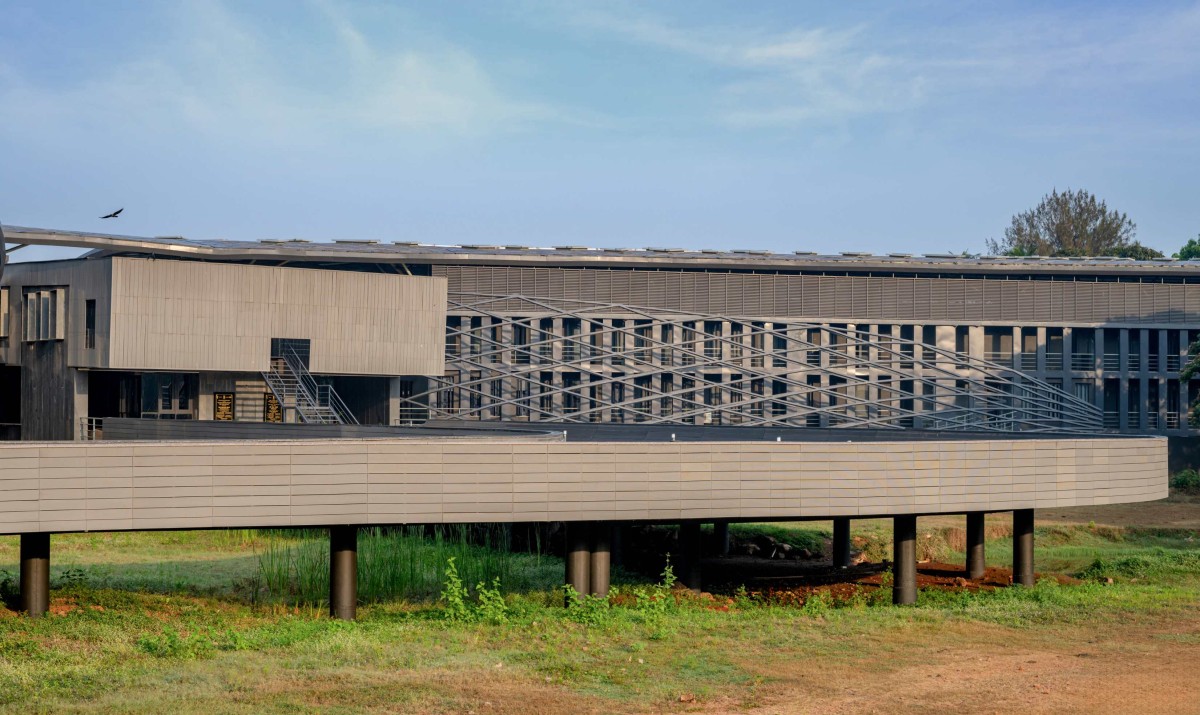 Exterior view of National Institute of Water Sports by MOFA Studio