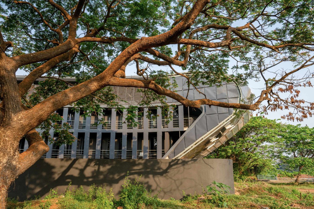 Exterior view of National Institute of Water Sports by MOFA Studio