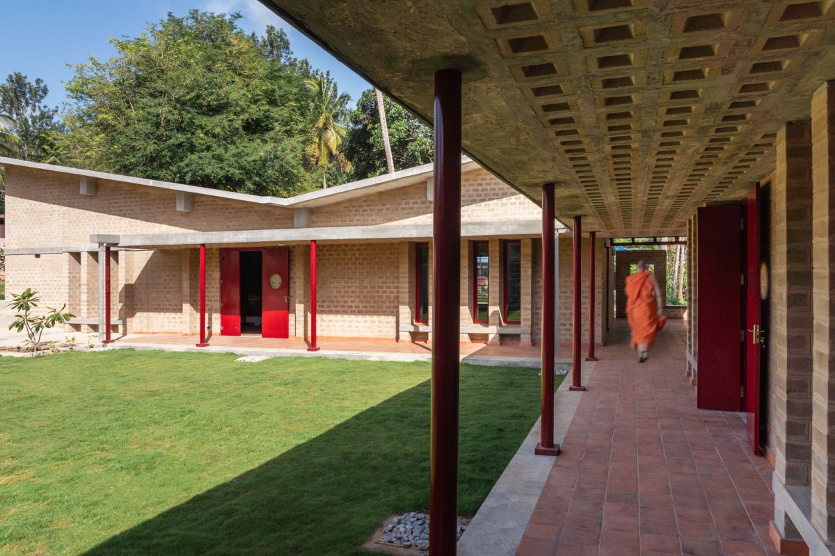 Corridor of Organic Research & Training Centre by Sejpal & Raje Architects