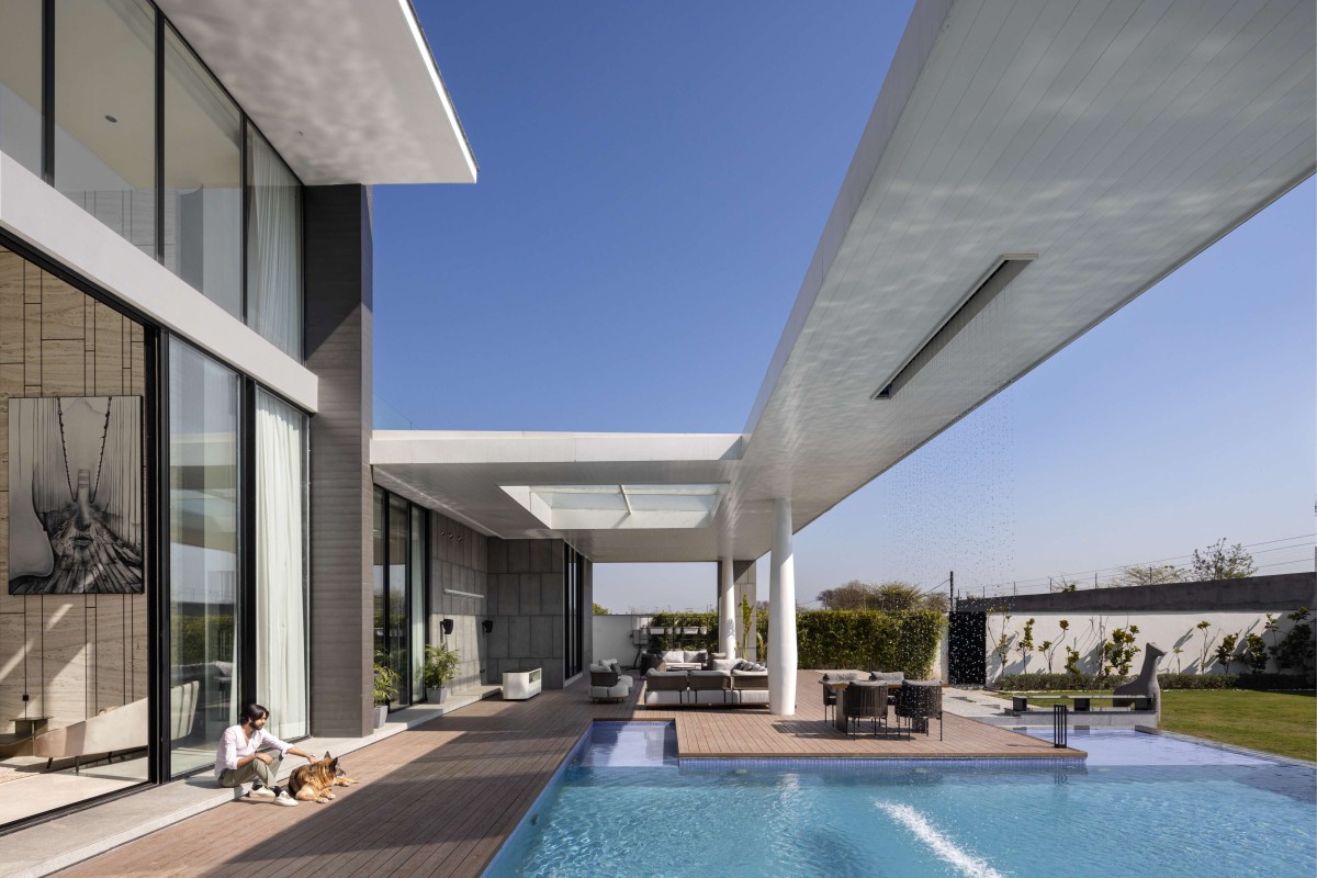 Pool Area of Ananda by 23DC Architects