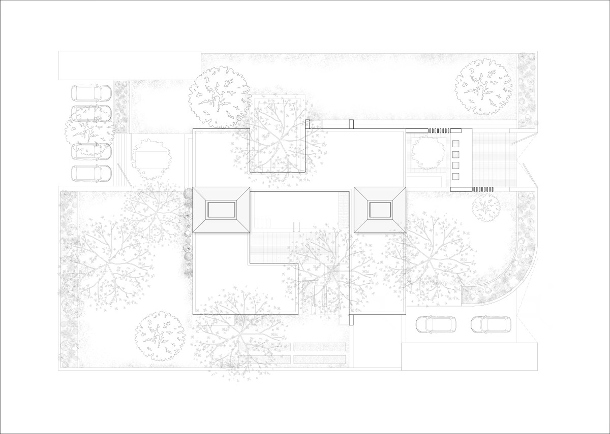 Site Plan of Cezara Holiday Home by KUN Studio