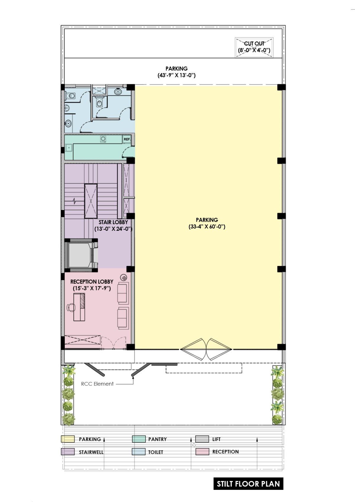 Stilt Floor Plan of Brick By Brick by Studio Ardete