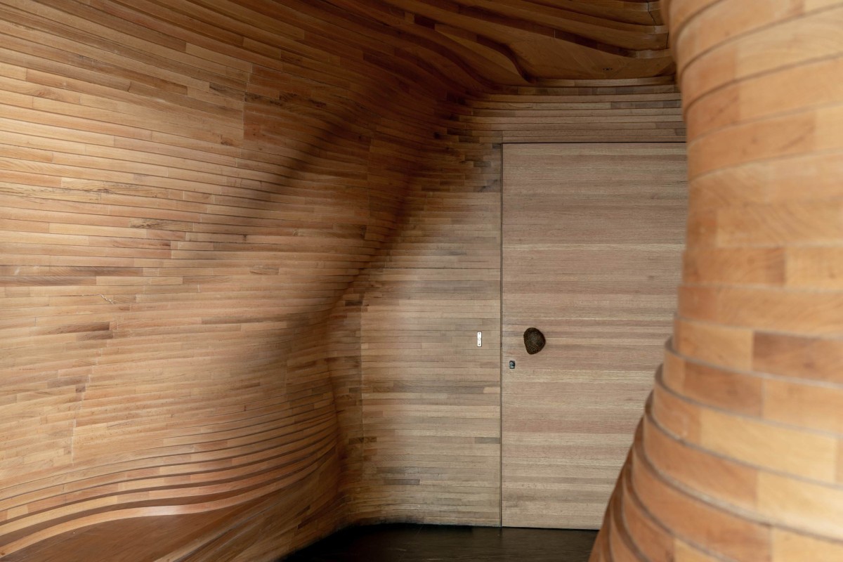 Entrance of Cave House by Design Work Group