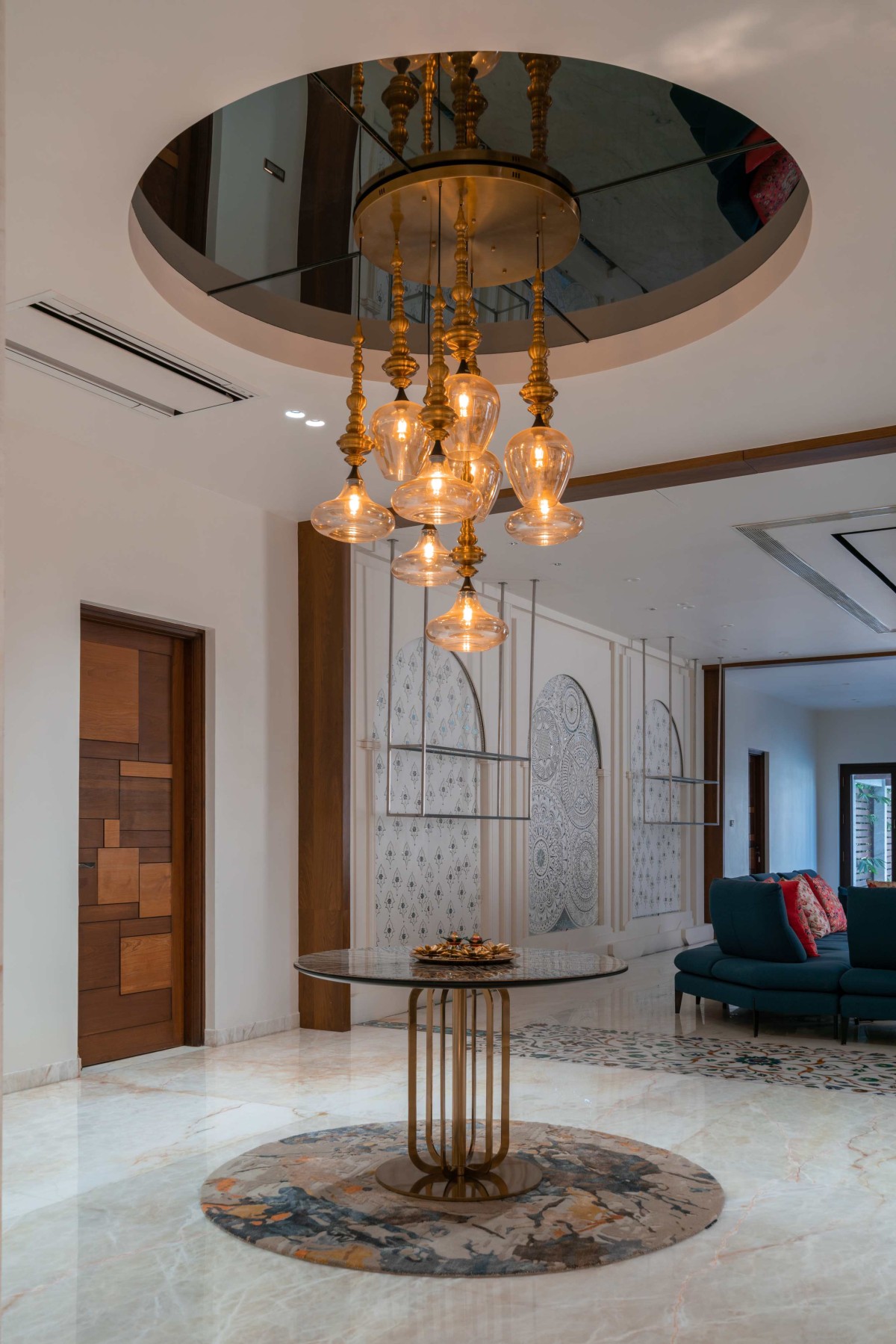 Chandelier of The Yarn House by Vishwakarma Design Studio