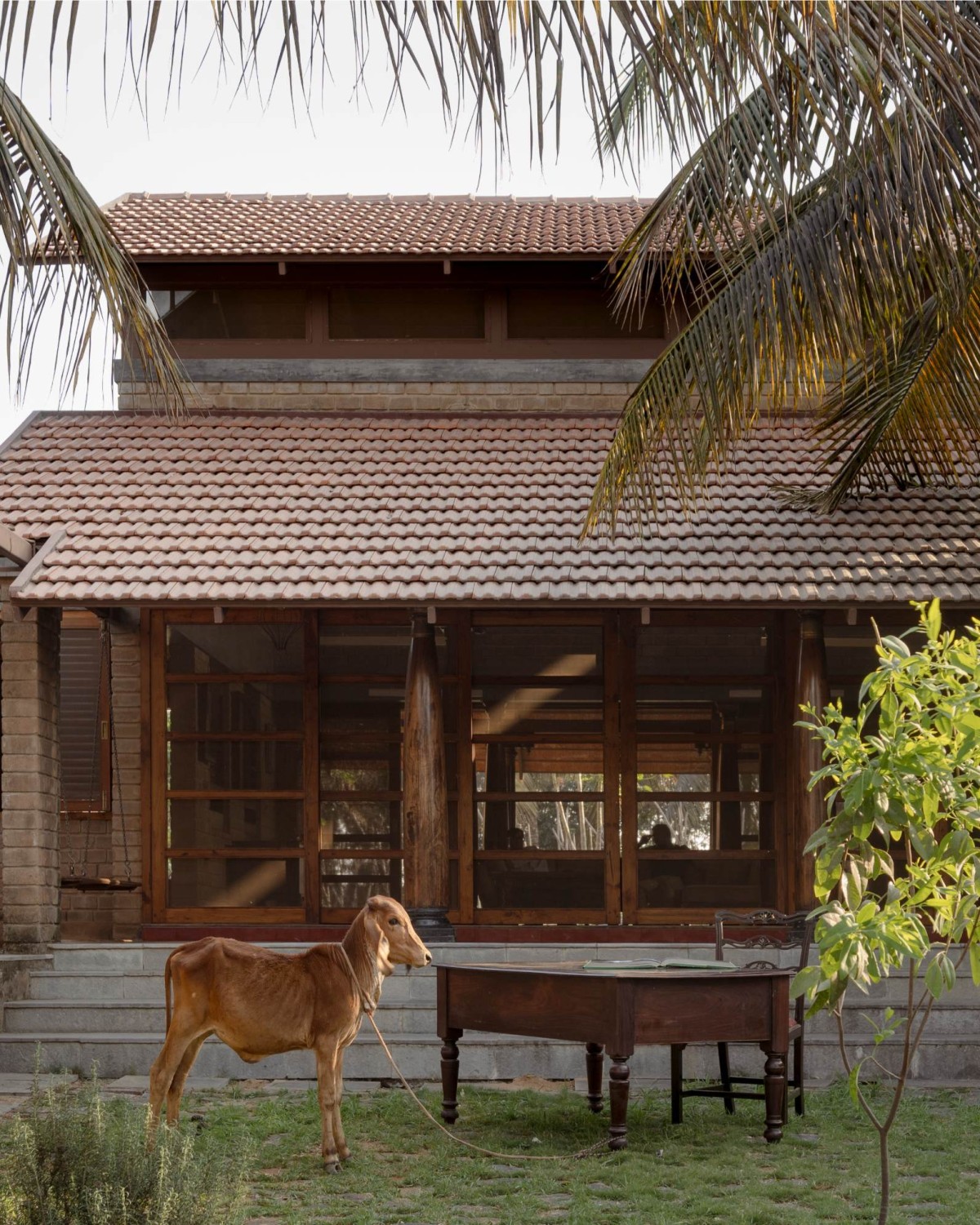 Courtyard of Kaattu Veedu Guesthouse by Studio XS