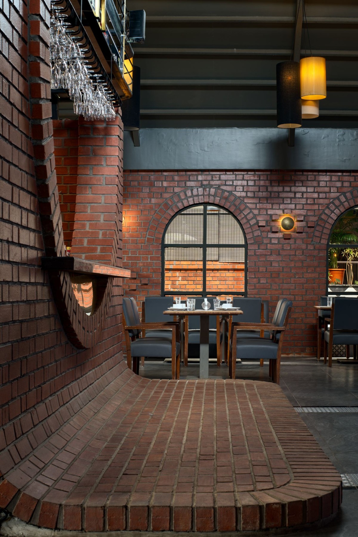 Interior view of The Brick Arch Restaurant - An Earthy Culinary Escape by AD+ Atelier