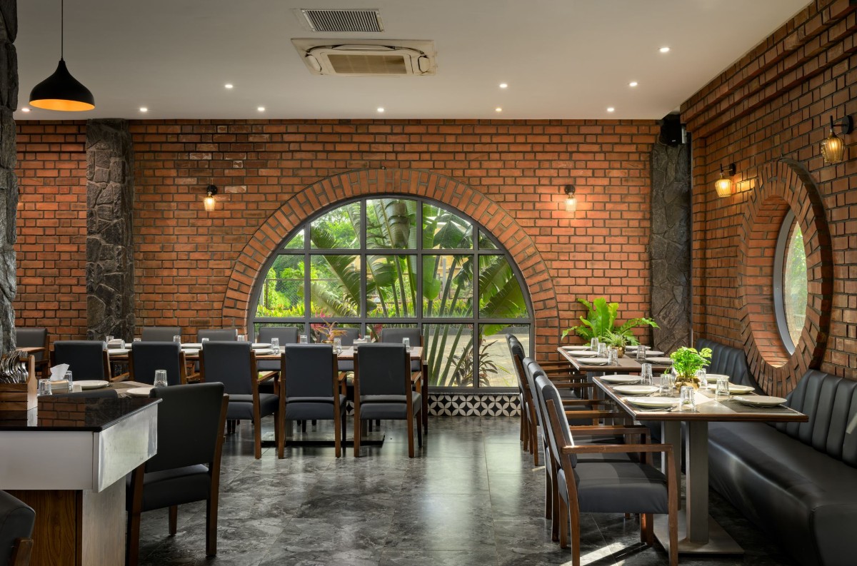 Interior view of The Brick Arch Restaurant - An Earthy Culinary Escape by AD+ Atelier