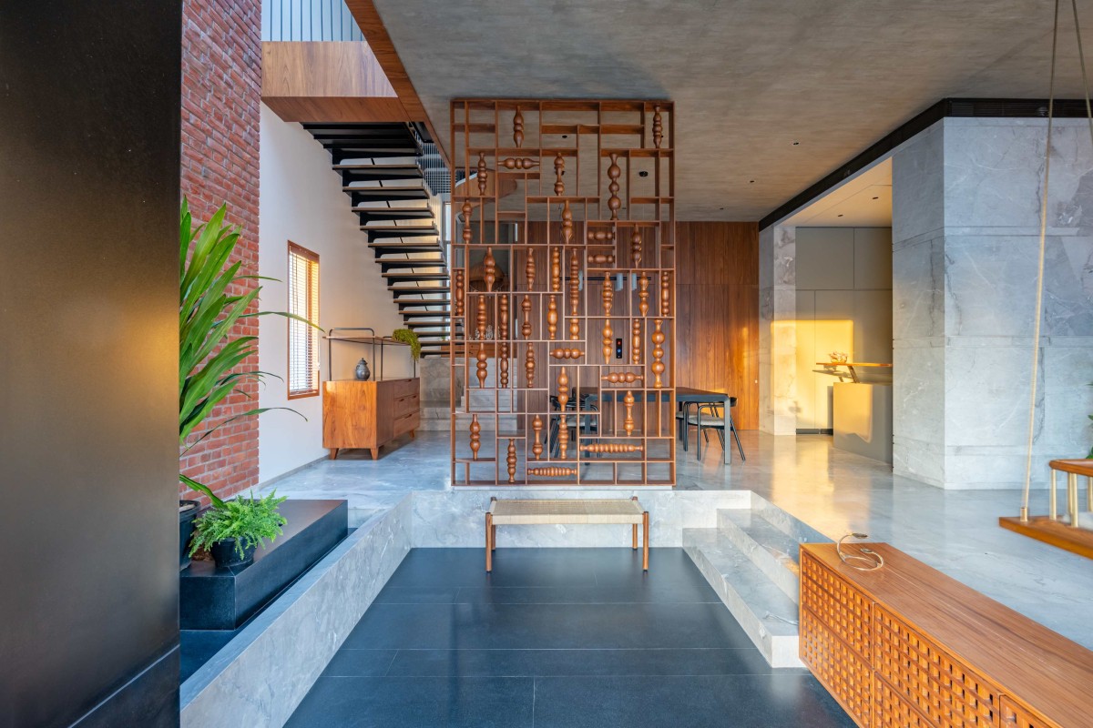 Foyer of SV House by Design Work Group