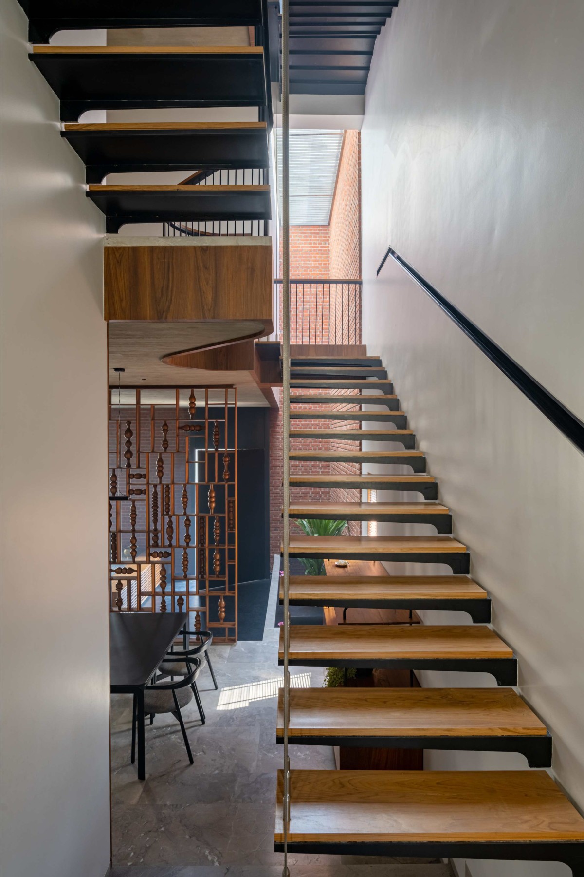 Staircase of SV House by Design Work Group