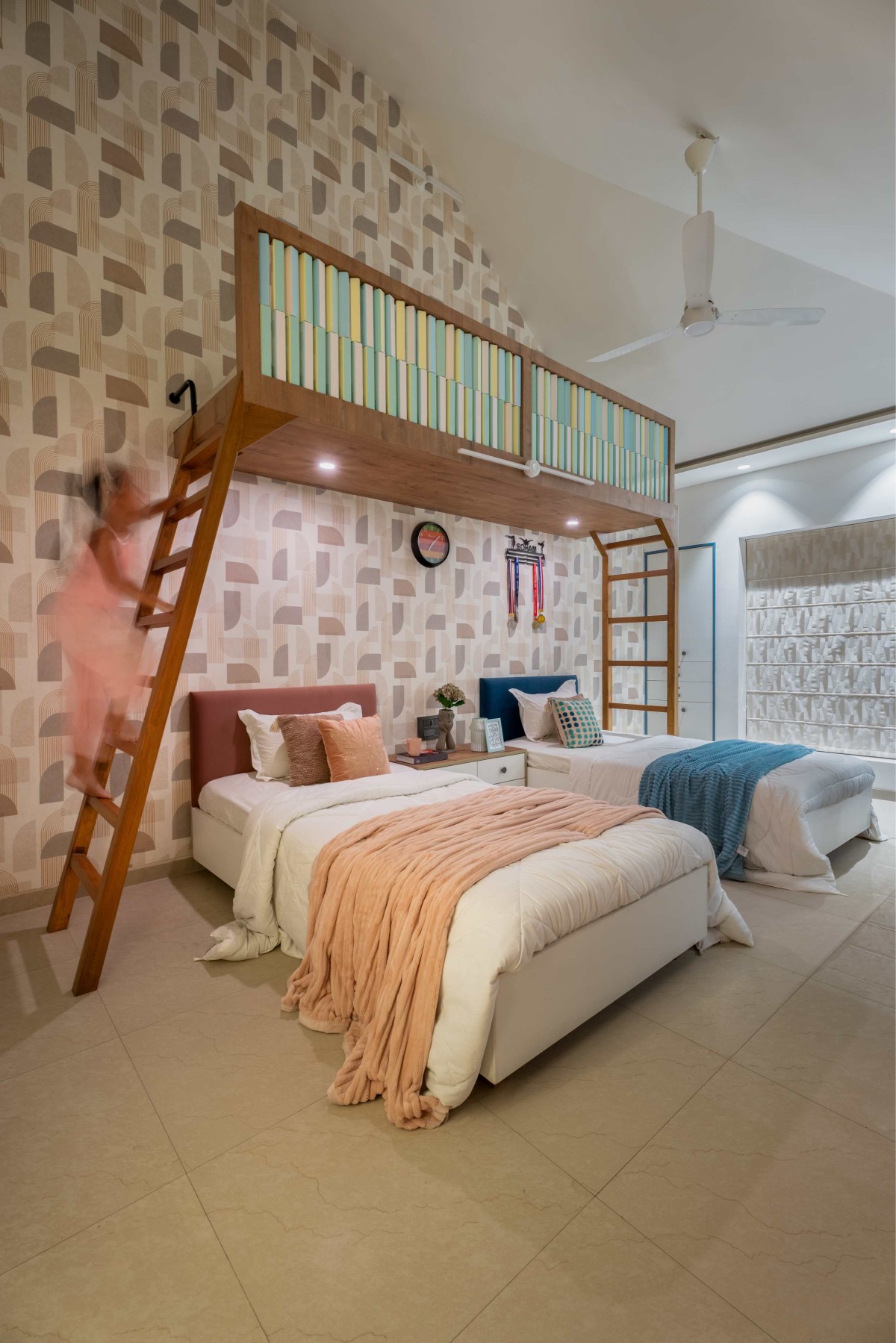 Kids Bedroom of Highland Home by Thumbnail Design Studio