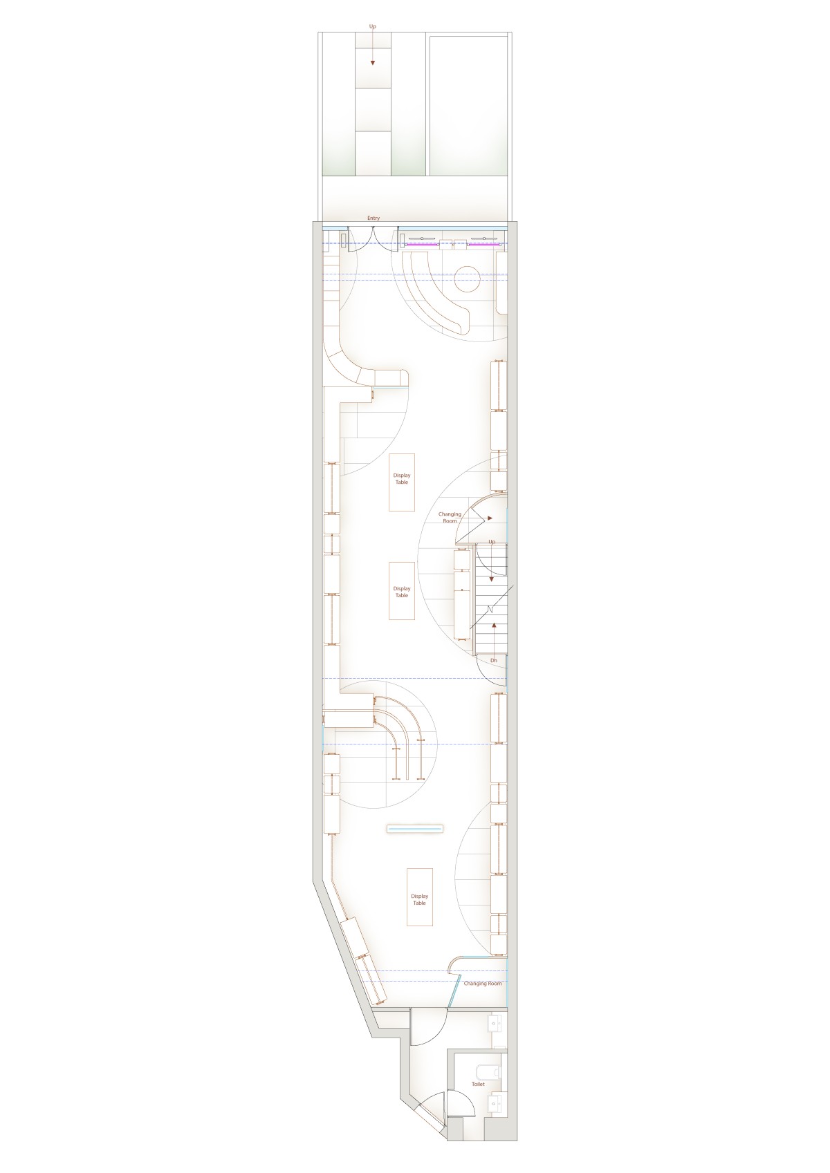 Plan of Ray Ethnic by Kashti Design Studio