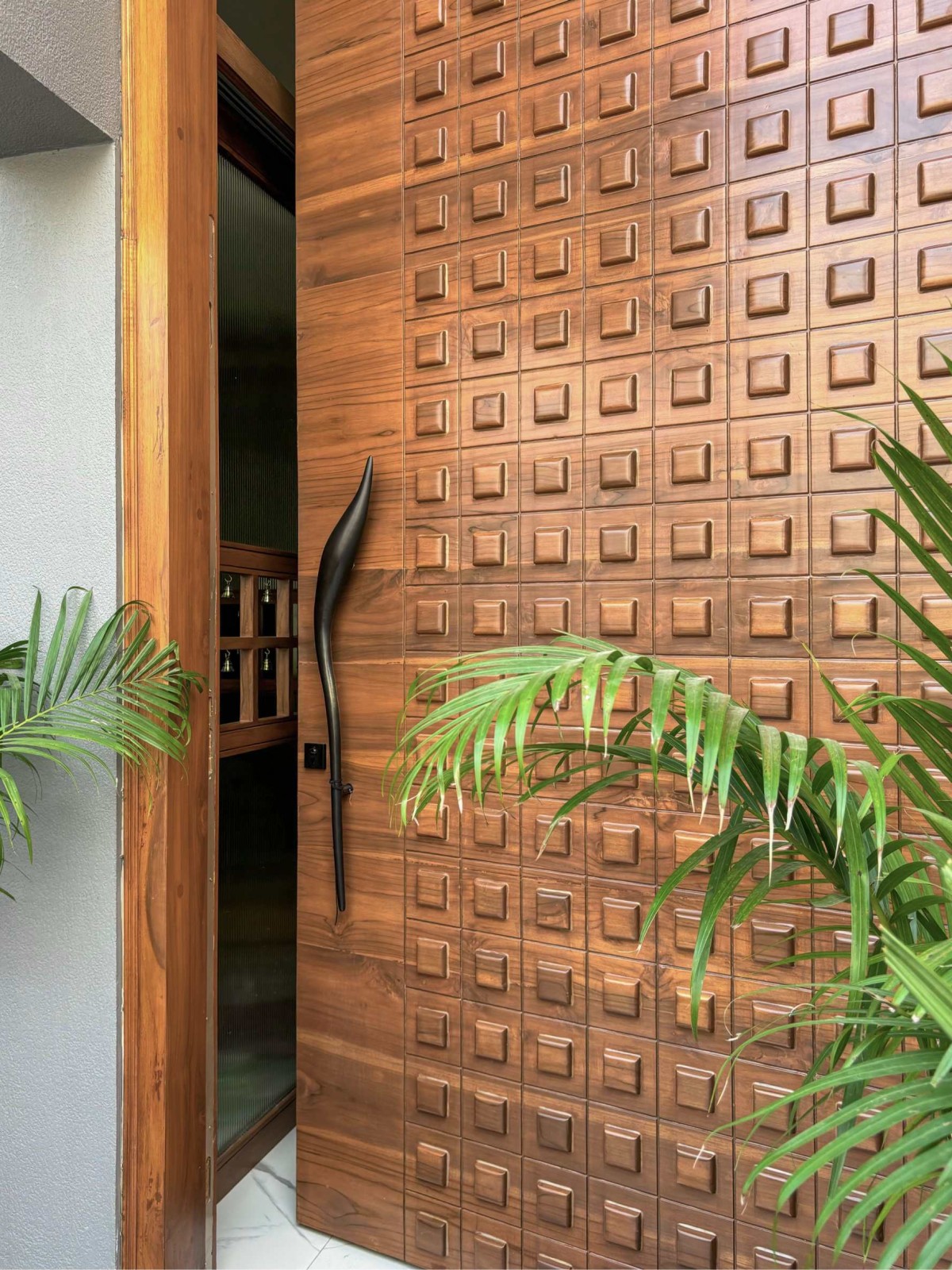 Detailed shot of door of A Harmonious Haven by AVAI Studio