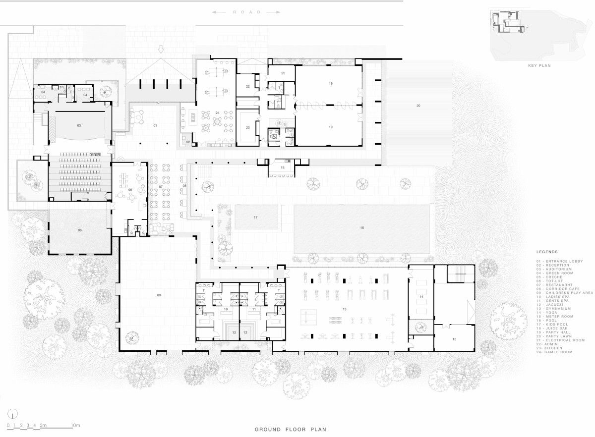 Plan of The Centrum Club by Abin Design Studio