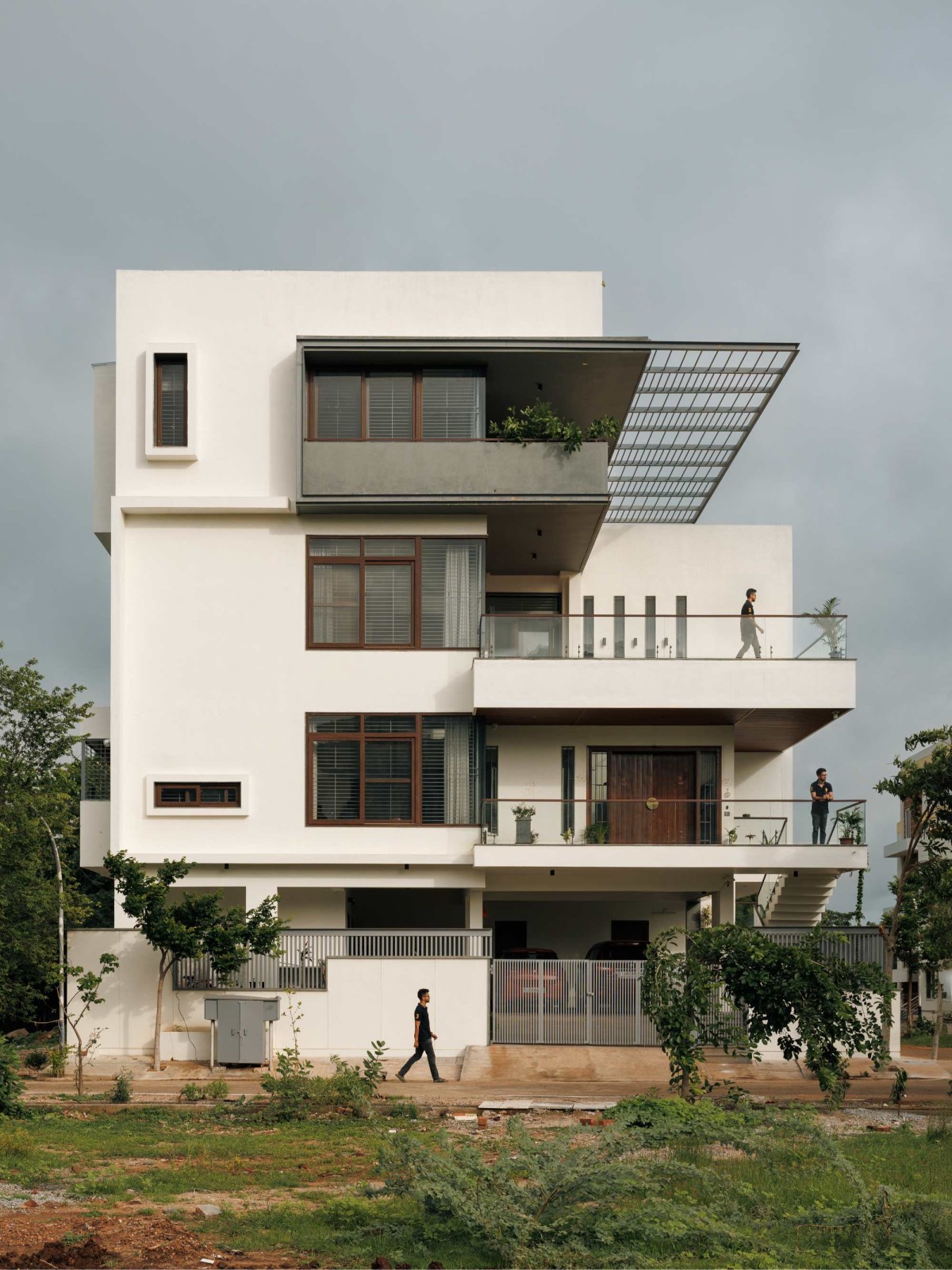 Exterior view of House of Terraces by Akshata Shenoy Design Studio and Studio HC