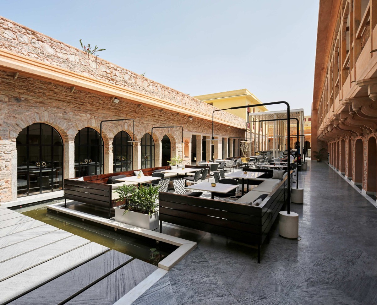 Courtyard Seating of Baradari by Studio Lotus