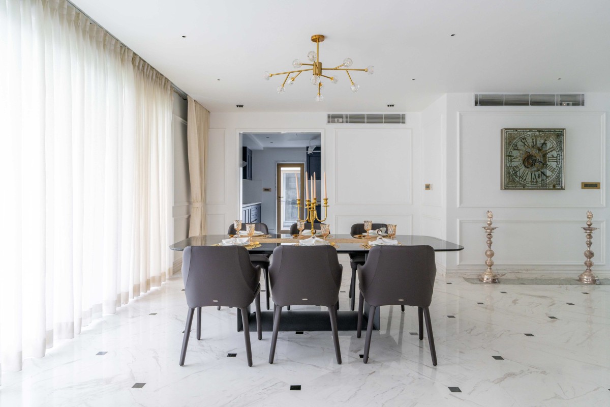 Dining of Kompally Villa by DH Architecture Studio