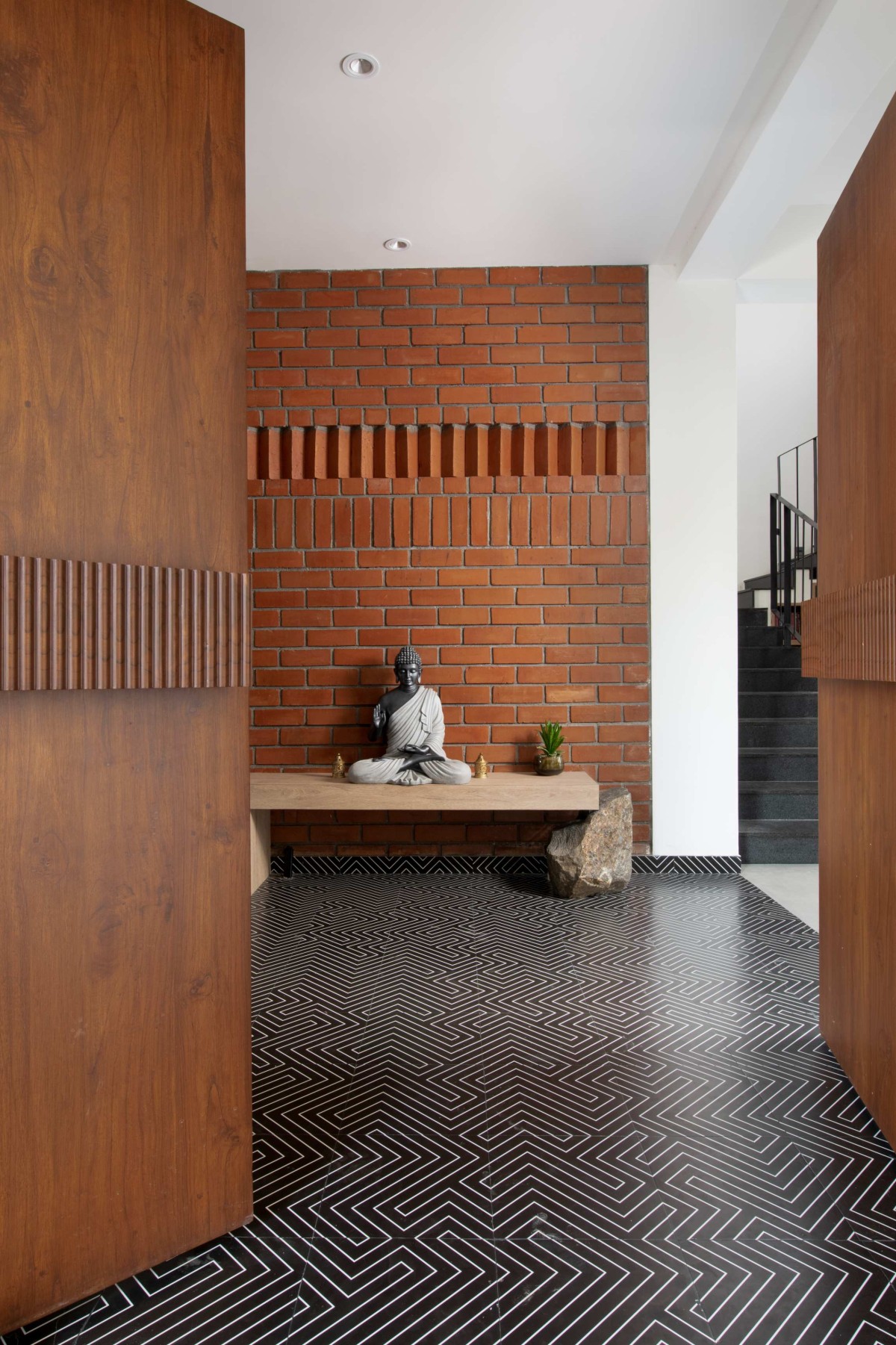 Foyer View of Neem House by Hashone Design Studio