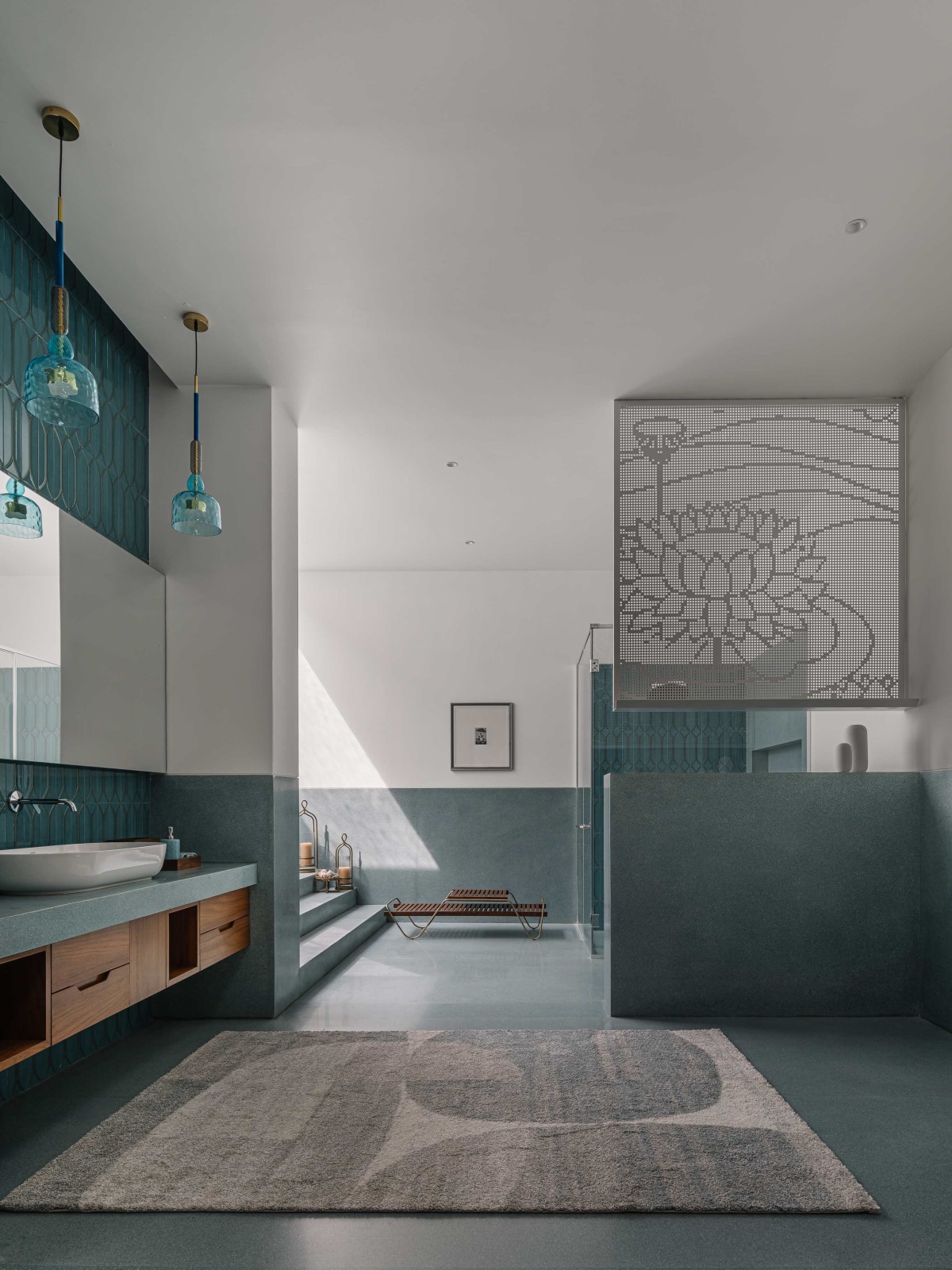 Bathroom of White House by Dipen Gada & Associates