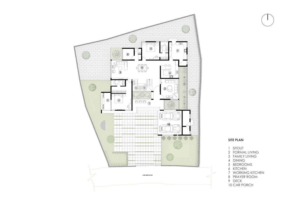 Site Plan of Manahil by Cognition Design Studio