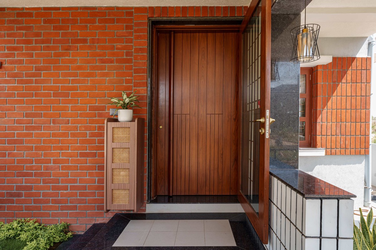 Entrance of Brick Abode by D.I.B Collaborative