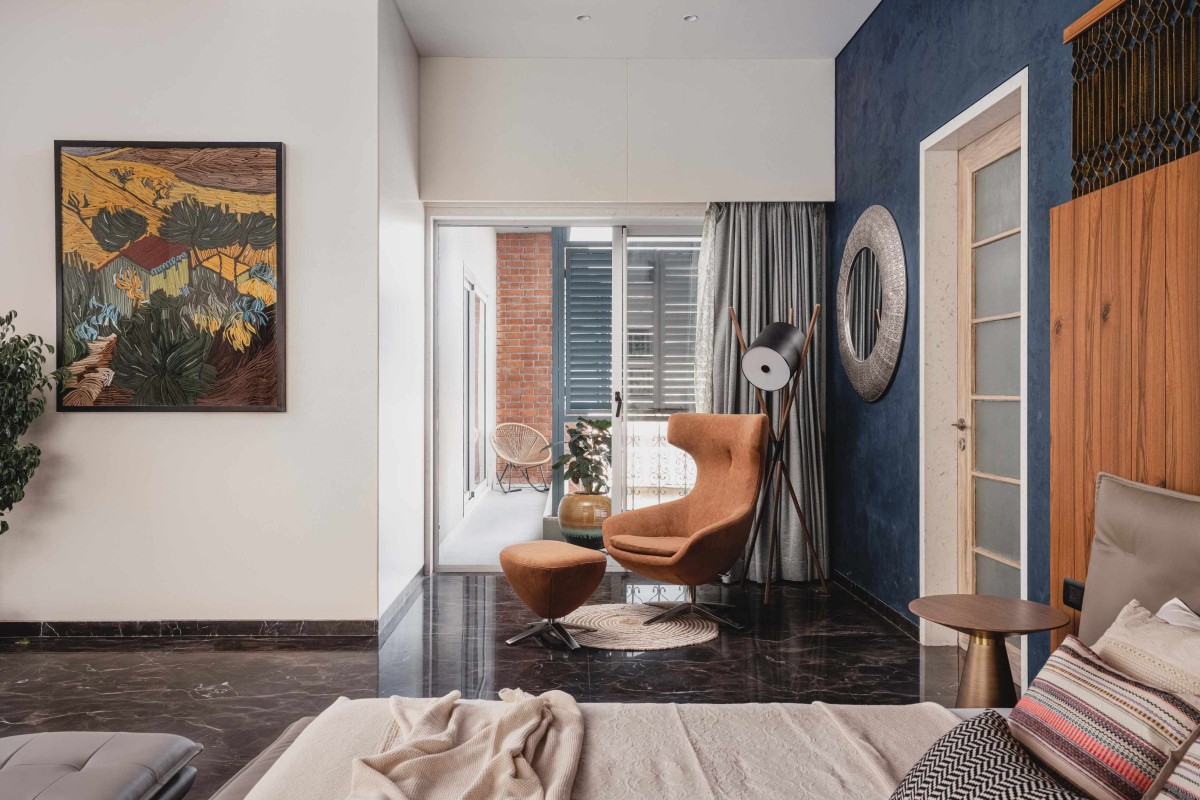 Master Bedroom of Blue Aperture House by MS Design Studio