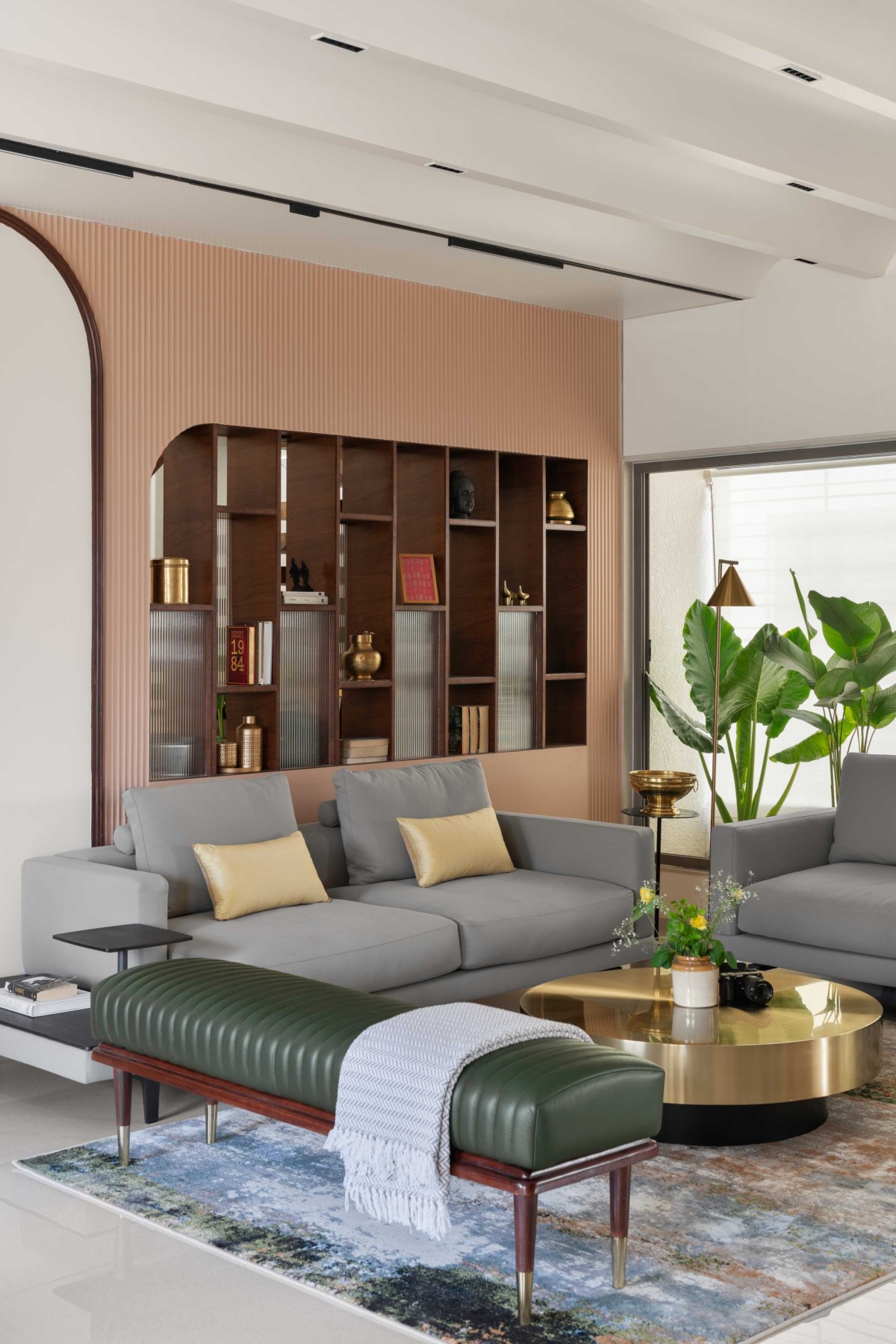 Informal living room of The Arched Penthouse by The Design Alley