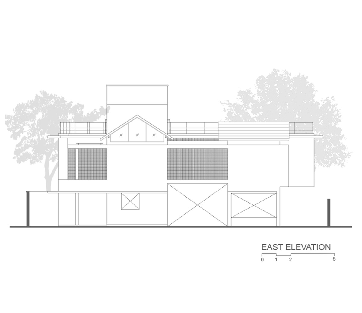 Elevation 3 of Meadows House by VSP Architects