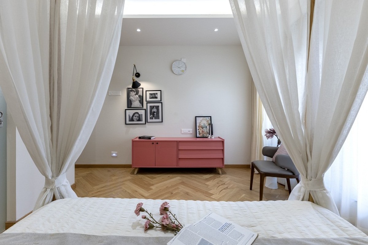 Bedroom of The Serene House by HM Design Studio