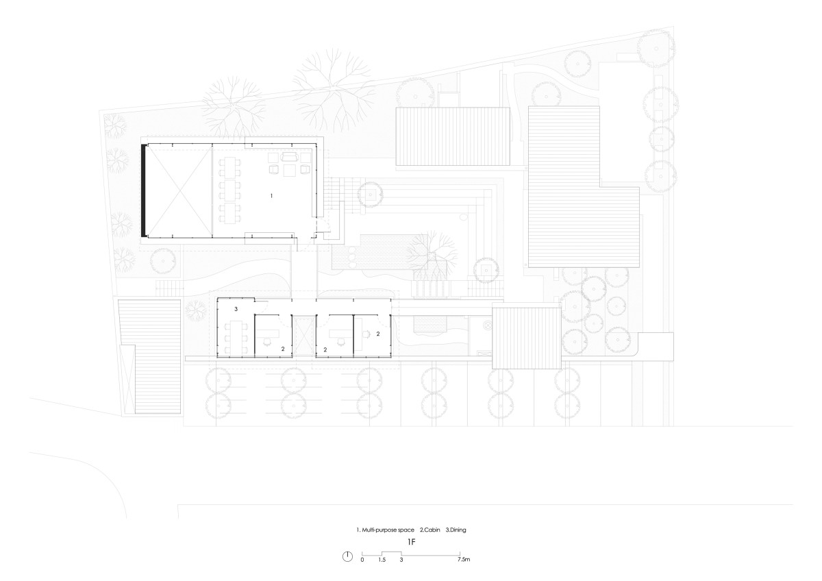 First Floor Plan of Oasis Studio by Studio Saransh