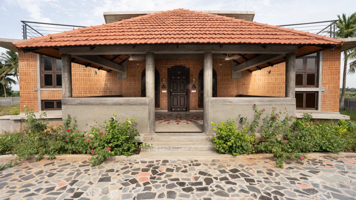 Exterior view of Lakshmi Farm House by RP Architects