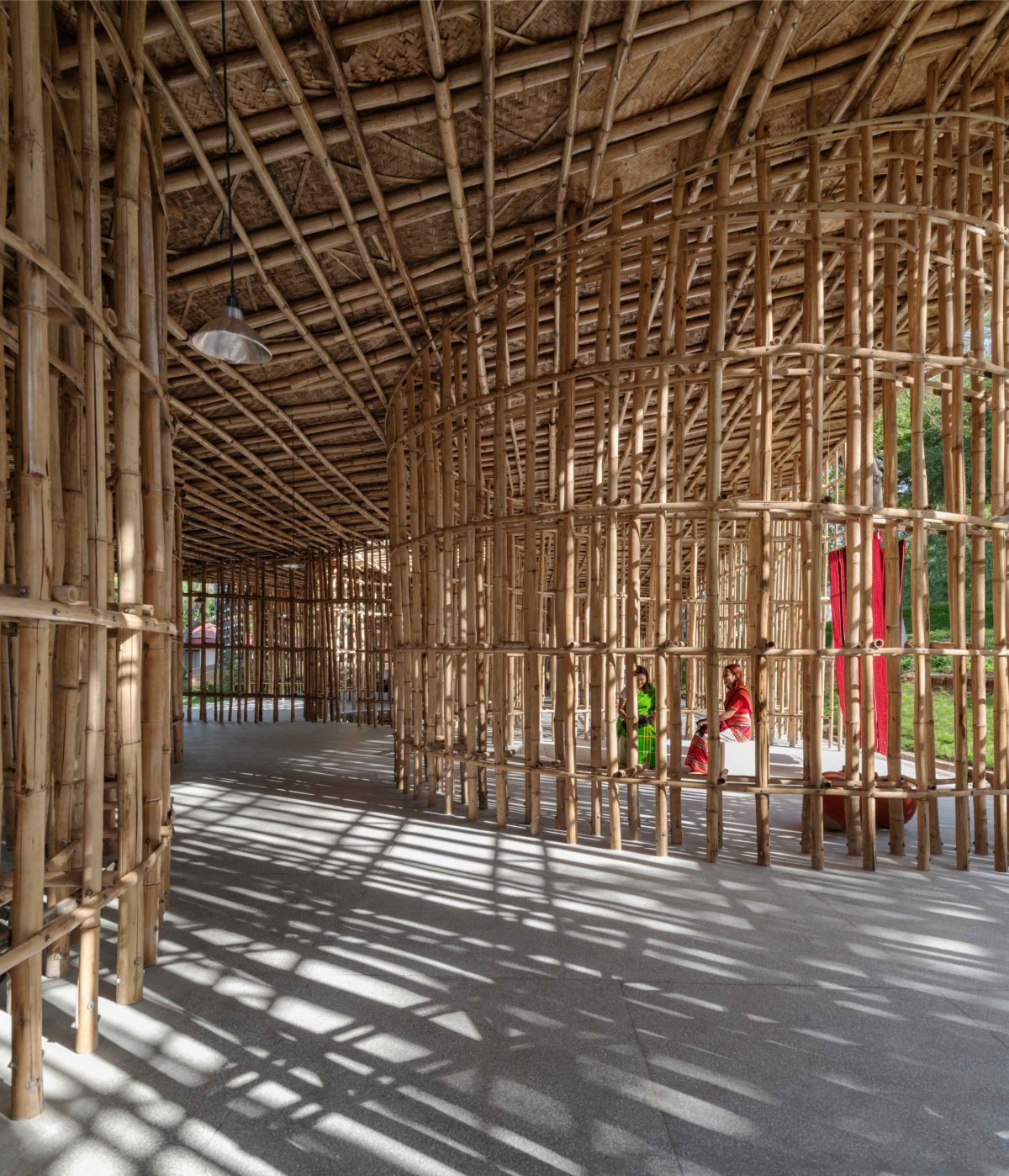 Assam Gallery of North-East Bamboo Pavilion by  atArchitecture