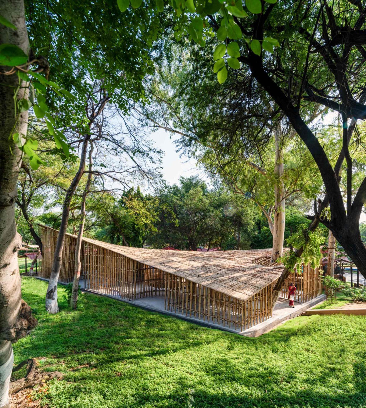 South Elevation of North-East Bamboo Pavilion by  atArchitecture