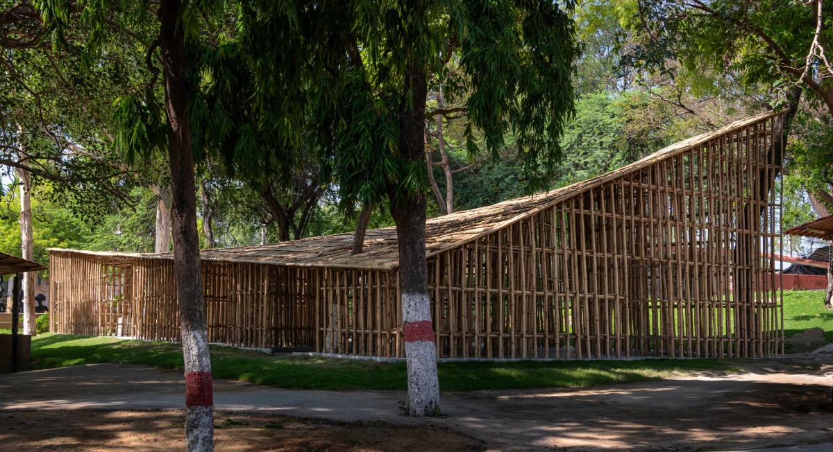 North Elevation of North-East Bamboo Pavilion by atArchitecture