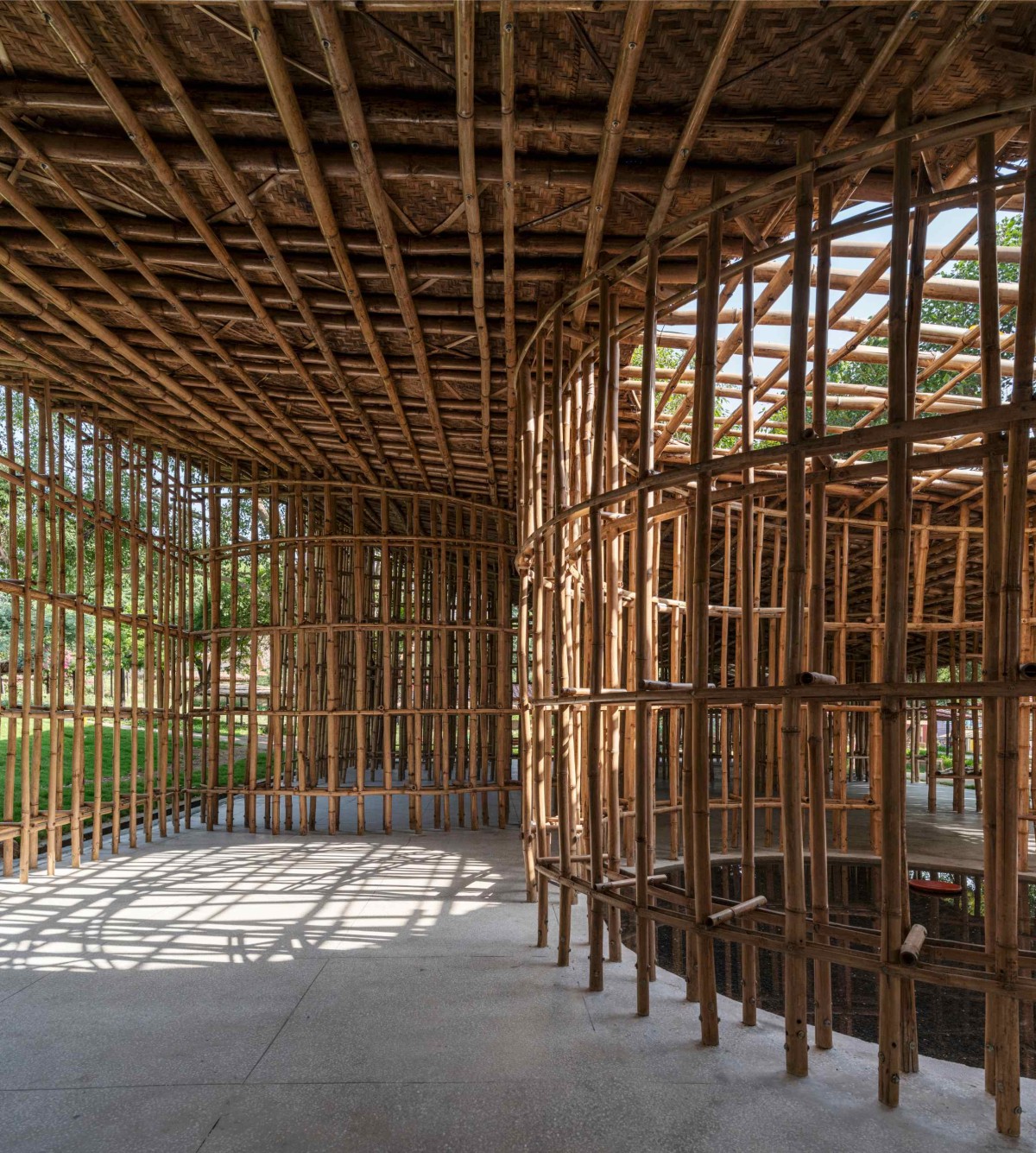 Meghalaya Court of North-East Bamboo Pavilion by  atArchitecture