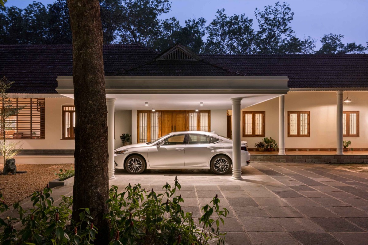 Parking of Muttom Residence by EDOM Architecture