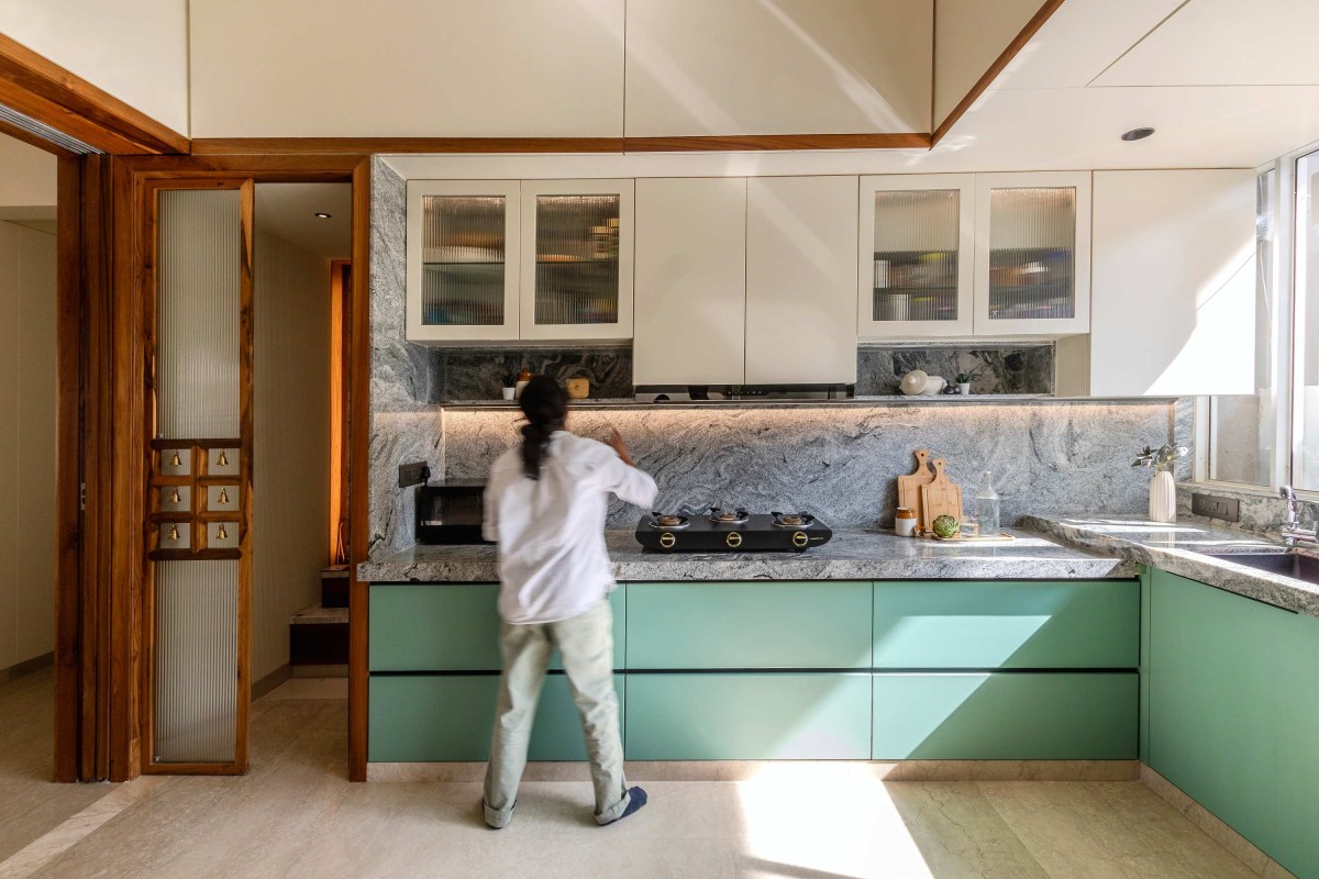 Kitchen of AnuRadha by Studio Acrobat