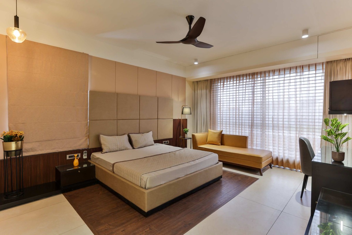 Master Bedroom of Twin Gable House by RKGA Consultants Pvt Ltd