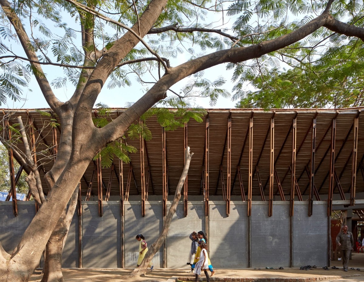 Exterior view of Jetavan Spiritual Center by Sameep Padora & Associates