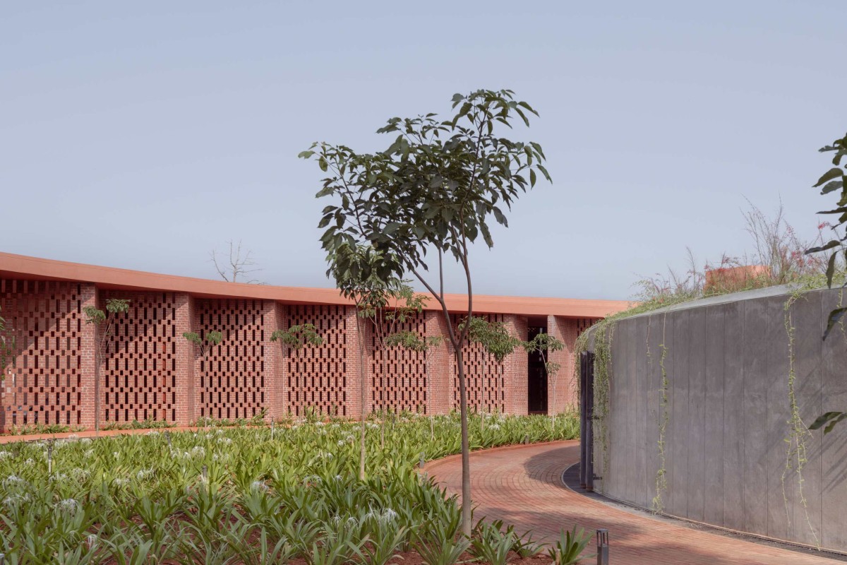 Exterior view of Dr. Vishnuvardhan Memorial Complex by M9 Design Studio