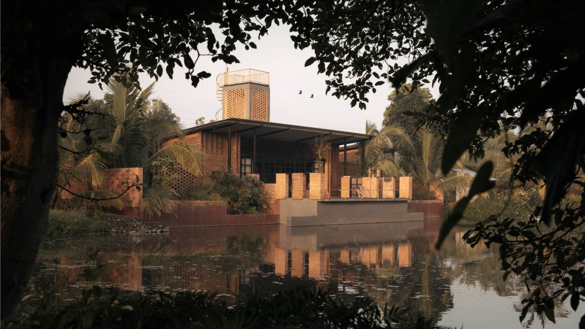 Exterior view of Habitat by The Lake by Studio Prakriya