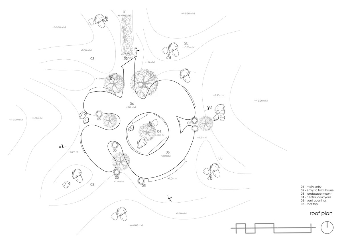 Roof Plan of Into The Wild by Earthscape Studio