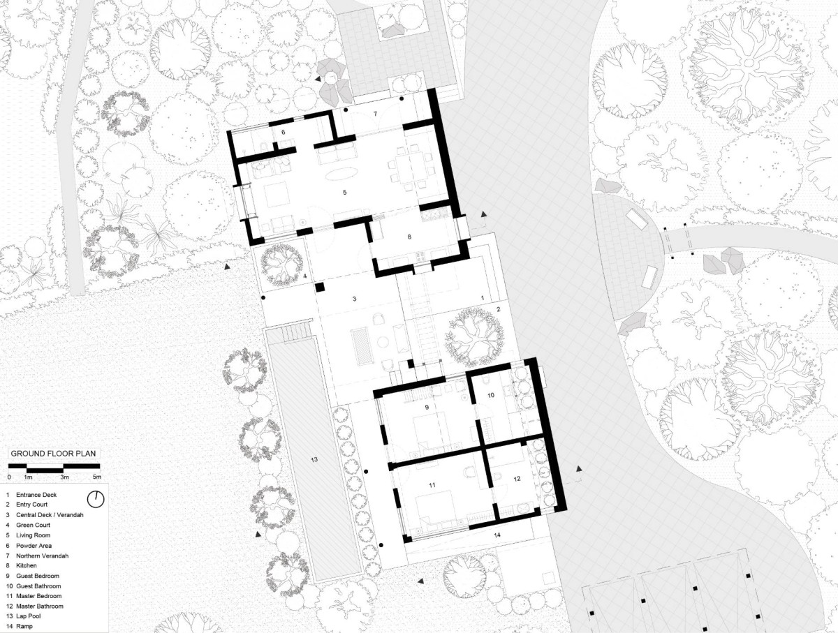 Ground Floor Plan of The Open House by MANTIS