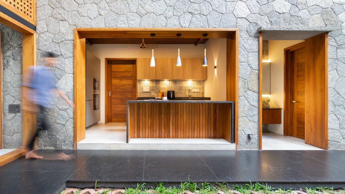 Pantry view from courtyard of Open Living by Deearth Architects