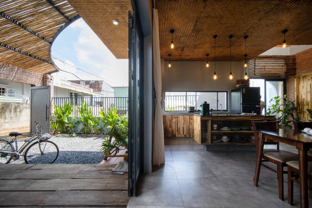 Kitchen & Entrance view of Noah's Nest by Archiro Vietnam