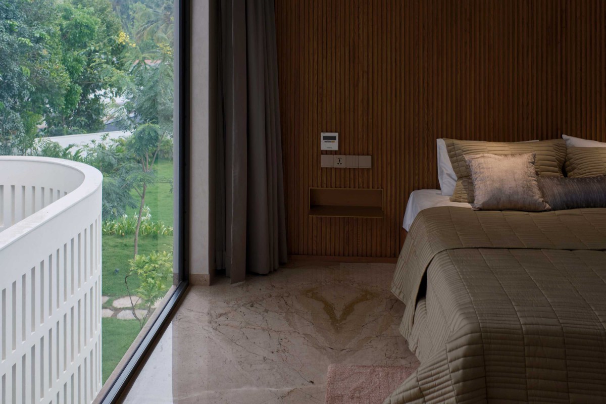 Bedroom 3 of Mathamangalam House by SOHO Architects