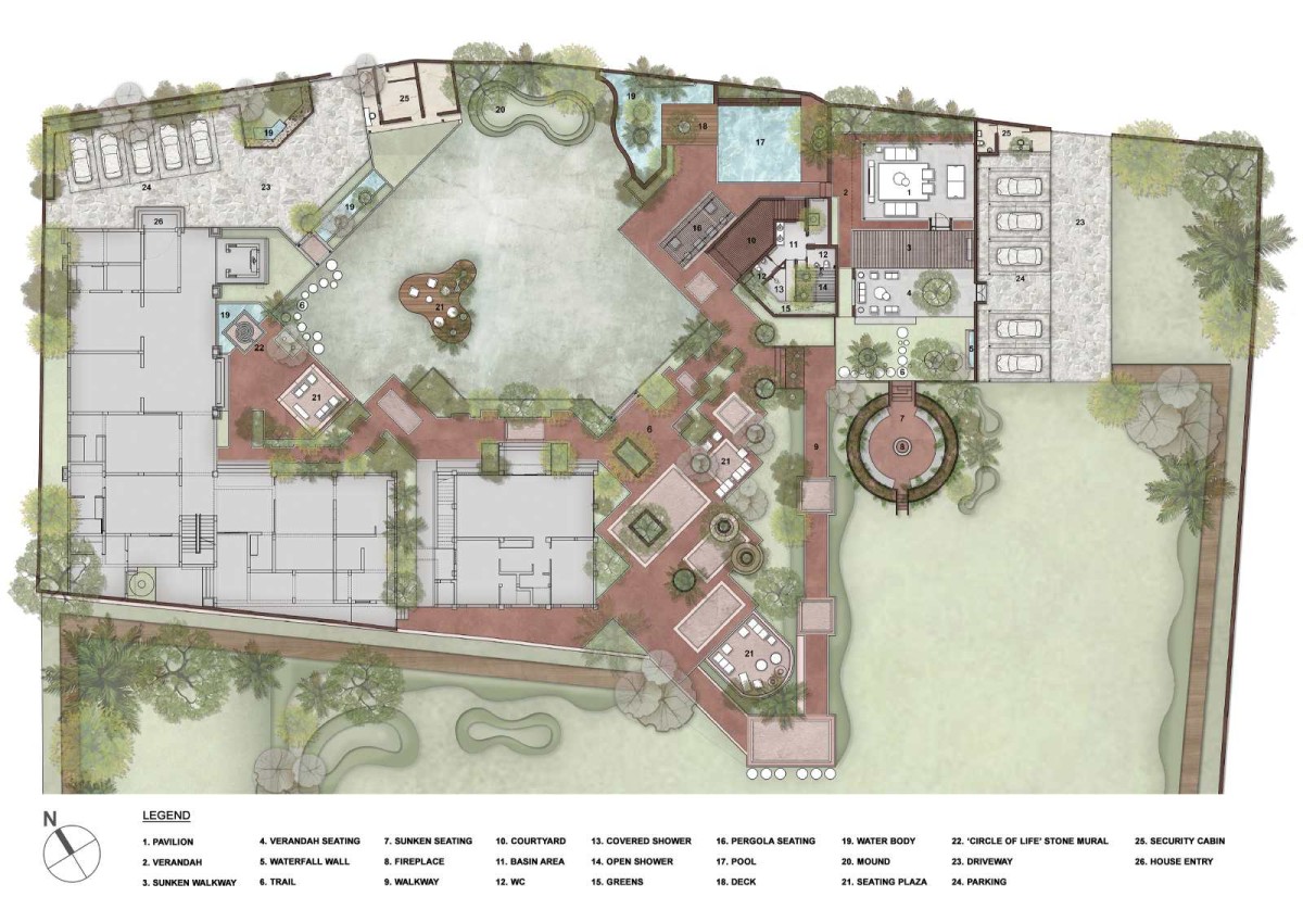 Plan of Bellevue – A House in Park by UA Lab