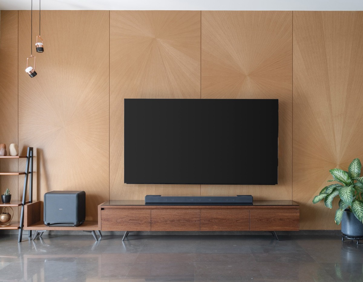 TV Unit of Sukoon by Dinterplay Architects