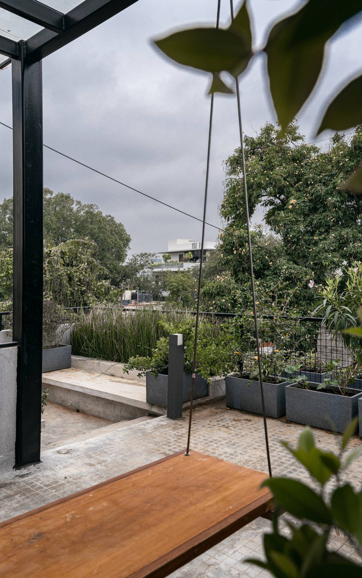 Terrace of Pulley House by Studio 3Ca